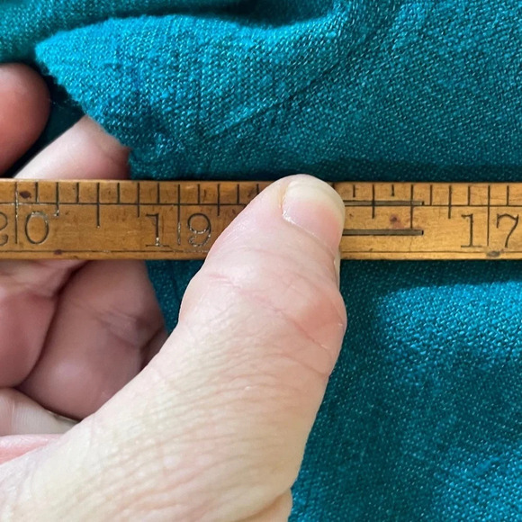 M & S Collection Teal Short Sleeve V-Neck Mini Tunic Dress, 12 - Picture 7 of 7